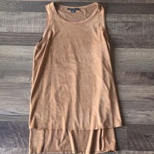 Harlowe & Graham Faux Suede Long Shirt Size XS